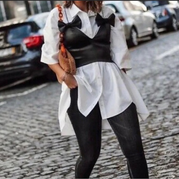 Zara Double Bow Crop top - Picture 3 of 3